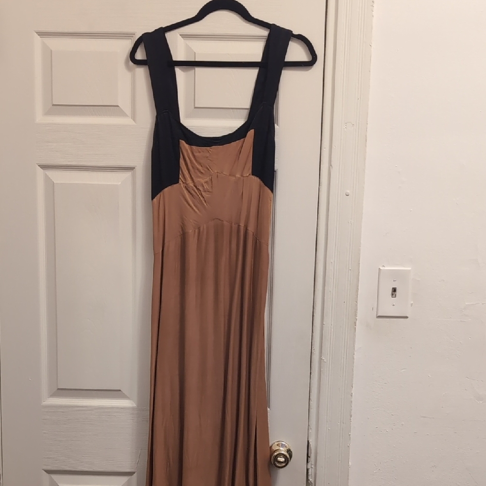 Maeve (Anthropologie) Black And Gold Long Dress